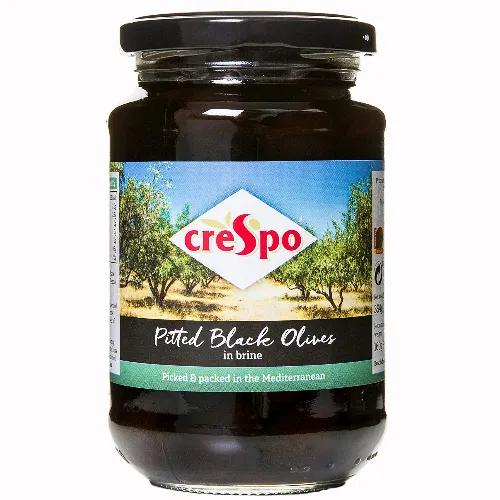 Crespo Whole Black Olives In Brine 354 Gr