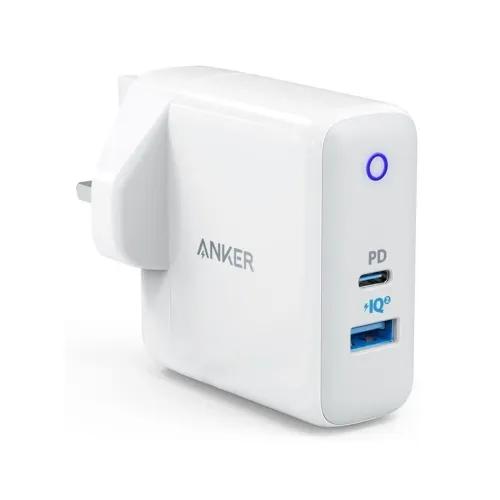 Fast Charging Adapter 1USB,1USB-C Anker A2636K21