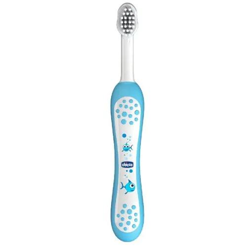 CHICCO TOOTHBRUSH 6-36M  LIGHT BLUE