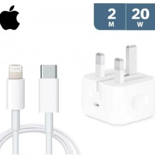 iPhone Original 20W Usb-C Power Adapter + iPhone Usb-C To Lightning Cable 2M