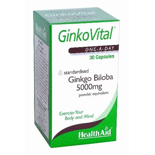 Health Aid Ginko Biloba 5000mg 30 Cap