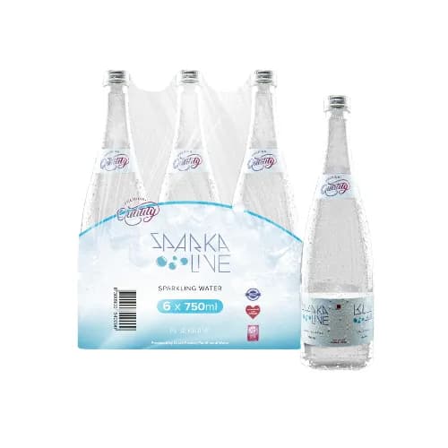 Sparkalive Sparkling Water Glass Bottle 6x750Ml