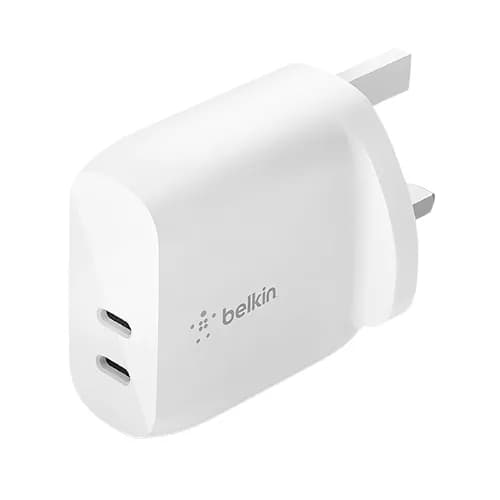 Belkin Dual Usb-C Pd Wall Charger 2Usb-C 20W + 20W