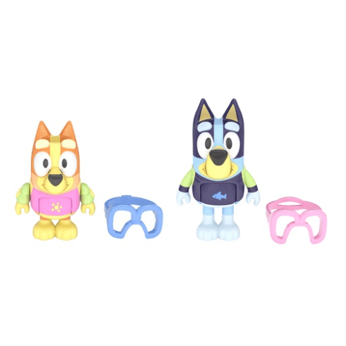 Bluey Figure 2Pk - Pool Time - Bluey & Bingo - 921737