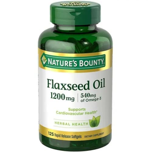 Natures Bounty Flaxseed Oil 1200Mg Softgels 125'S