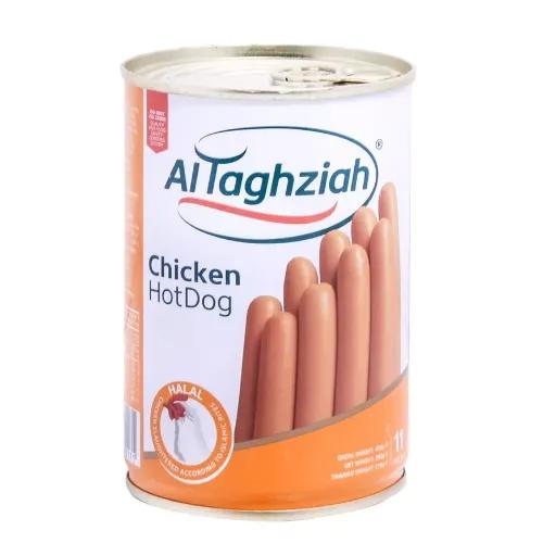 Al Taghziah Canned Chicken Hotdogs (11 Pieces) 380 Gr