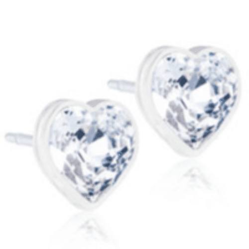 Blomdahl Heart Earring (Crystal)