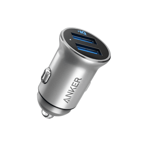 Car Charging Adapter Aluminum Alloy 2USB Port - Anker A2727