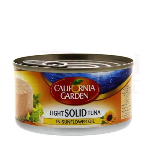 California Garden Light Solid Tuna In Sunflower Oil 185 Gr