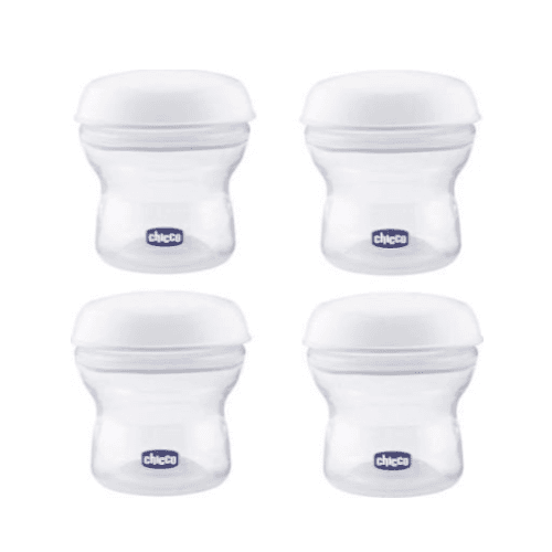 CHICCO NATURAL FEELING MILK CONTAINER 4PCS