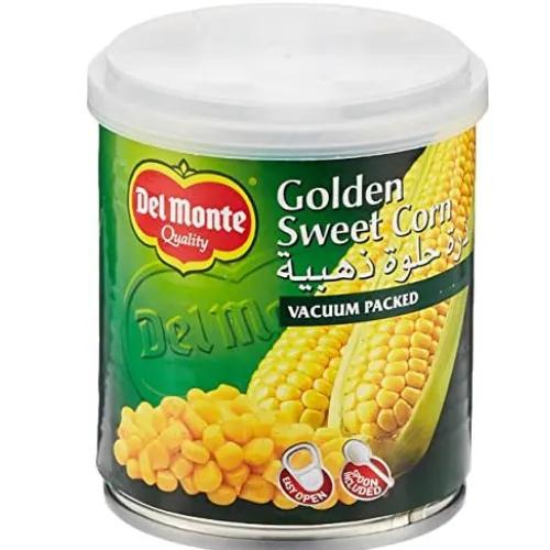 Del Monte Golden Sweet Corn Vacuum Packed With Spoon 180 Gr