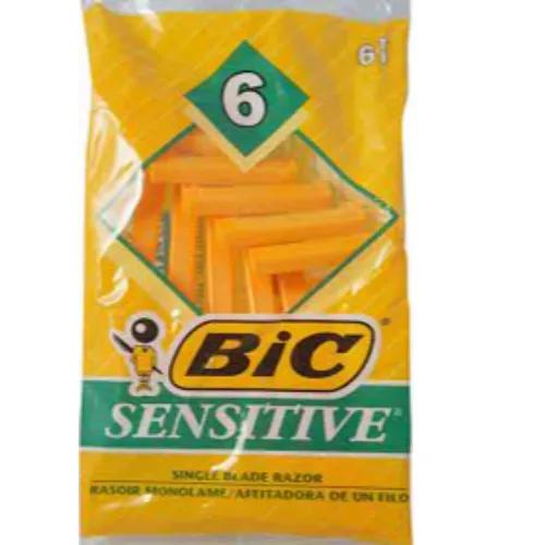 Bic 1 Sensitive Razors 6 Per Pack