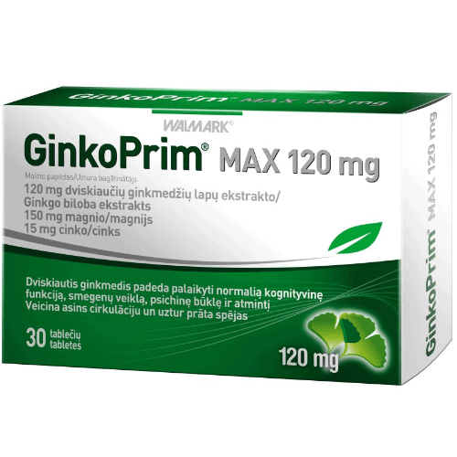 Walmark Ginkoprim Max 120Mg Tablets - 30'S