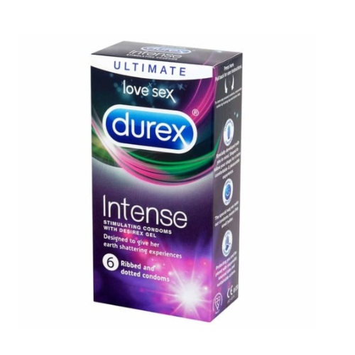 Durex Intense Pleasure Condoms - 6'S