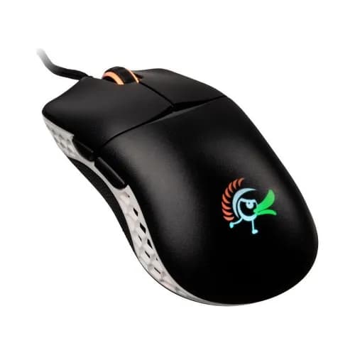 Ducky Feather Black & White Wired Gaming Mouse - Omron - فأرة