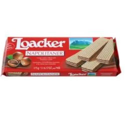 Loacker Napolitaner Wafers Filled With Hazelnut Cream - Trans Fat Free, Gmo Free 175G