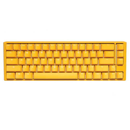 Ducky One 3 Sf Yellow Case 65% Rgb Mechanical Keyboard - Red Switch - لوحة مفاتيح