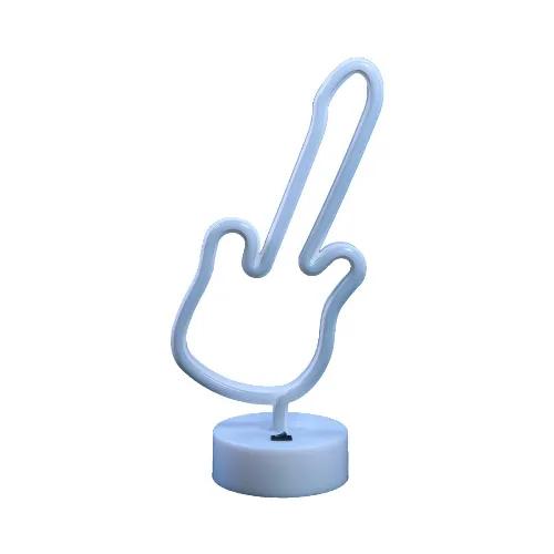 Led Neon Guitar Shape Lamp - Yellow - إضاءة