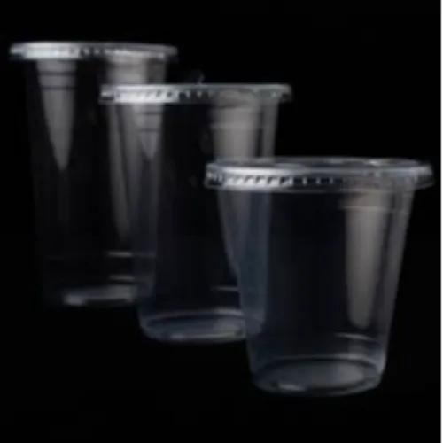 Al Jattal 22Oz Juice Cup Flat Lid 25Pcs