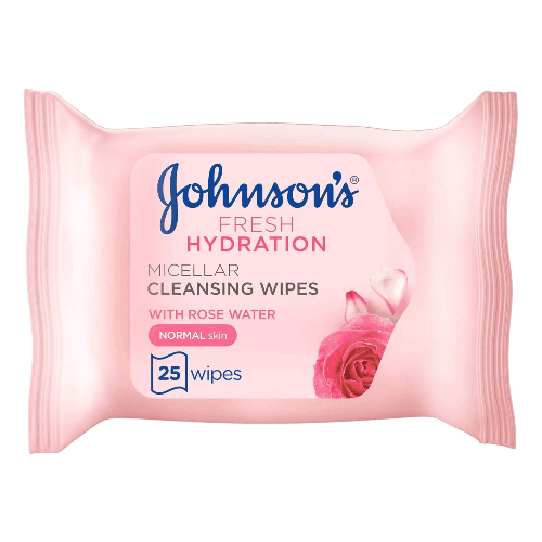 J&J Fresh Hyd Micellar Cleansing Wipes 25 Pieces