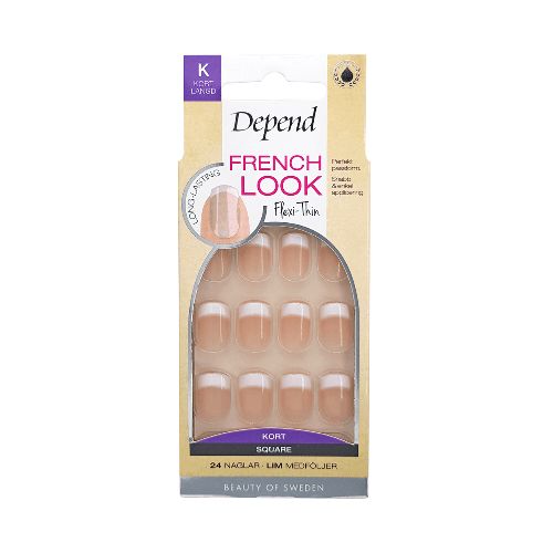 Depend Nail French Look Beige Short Sq