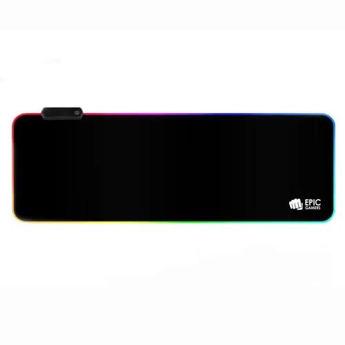 Epic Gamers Rgb Gaming Mouse Pad - Black - حصيرة الفأرة