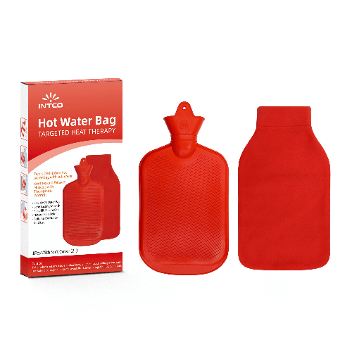 Rubber Hot Water Bag 2L Red