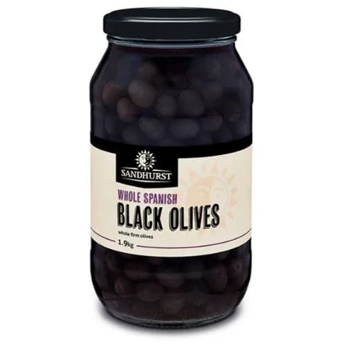 Spanish Whole Black Olives