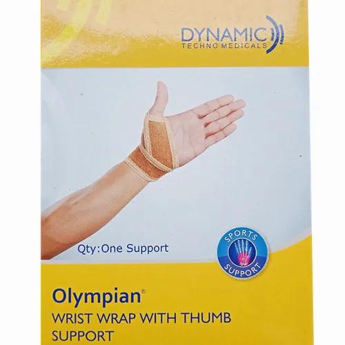 Dynamic Techno Medicals Olympian Large Wrist Wrap With Thumb Support (18-20Cm) 1 Pcs