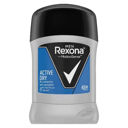 Rexona Men Active Dry Antiperspirant Deodorant Stick - Alcohol Free 40 Gr