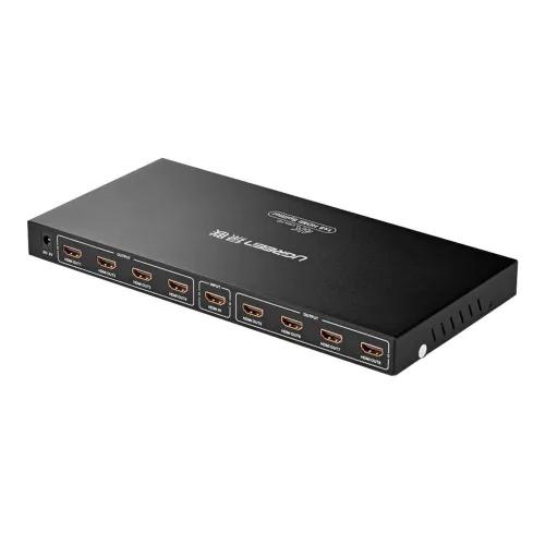 Ugreen 1X8 Powered Hdmi Splitter - Black - كابل مُقسم