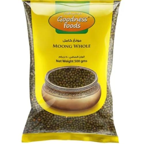 Goodness Foods Moong Whole 500G