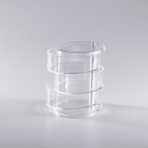 Vague Ac. 3 Layers Oval Ser.Stand 12X9X13.4 Cm-02-1129