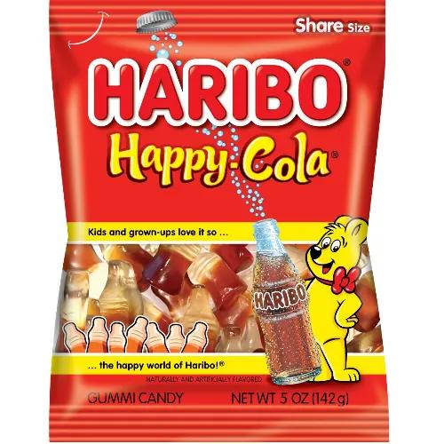 Haribo Happy Cola Gummy Candies - Artificial Colors Free 80G