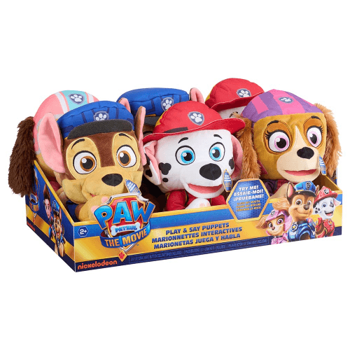 Paw Patrol Movie Play & Say Plush Puppets (Sold Separately Subject to Availability)