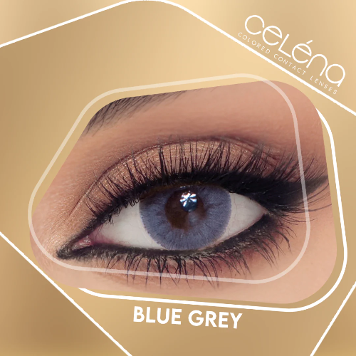 Celena Monthly Contact Lenses - Blue Grey