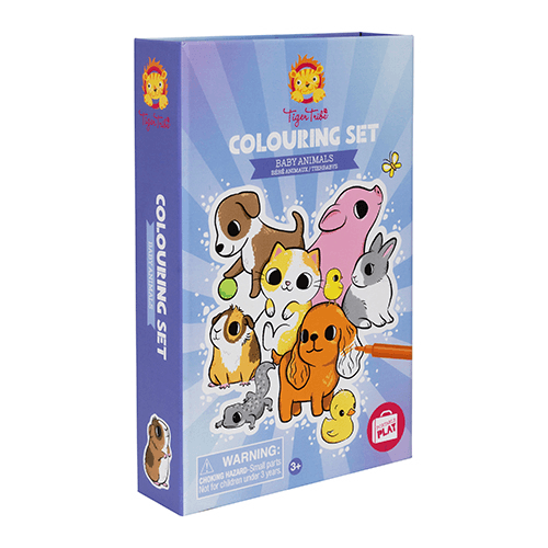 Tiger Tribe Colouring Set Baby Animals