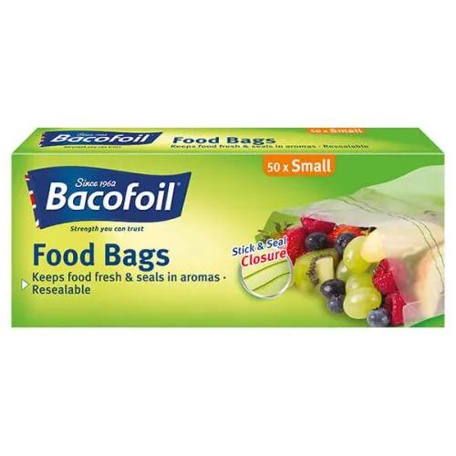 Bacofoil Food Bag Stick & Seal Medium 50Pcs