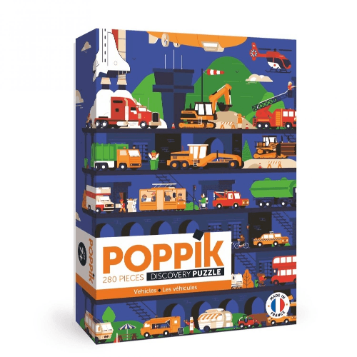 Poppik بانوراما لغز المركبات 280pcs