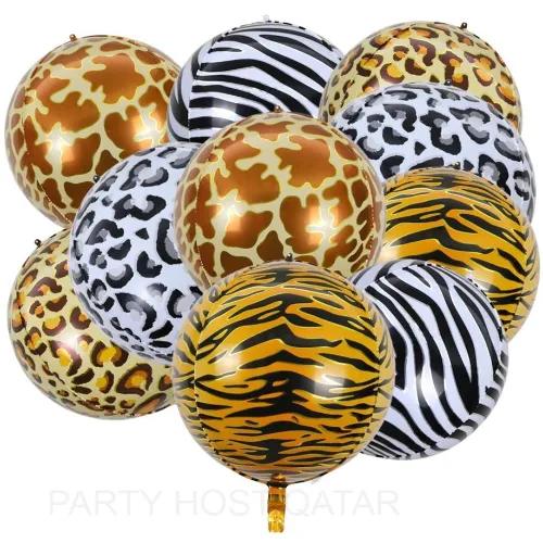 Safari Skin Orb Balloons 40qr Each