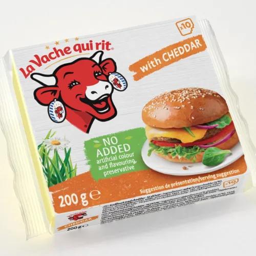 La Vache Qui Rit Cheddar Cheese Slices 10 Portions 200G