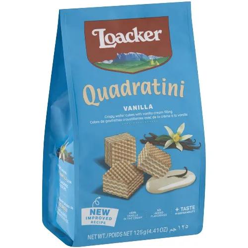 Loacker Quadratini Vanilla Wafers - Trans Fat Free 125G