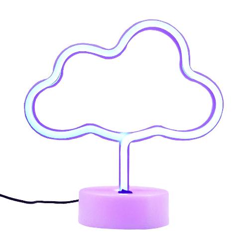 Led Neon Cloud Shape Lamp - Blue - إضاءة