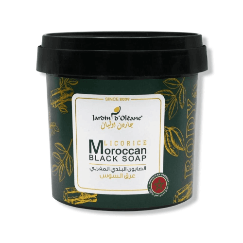 Jardin Oleane - Licorice Moroccan Black Soap- 500G