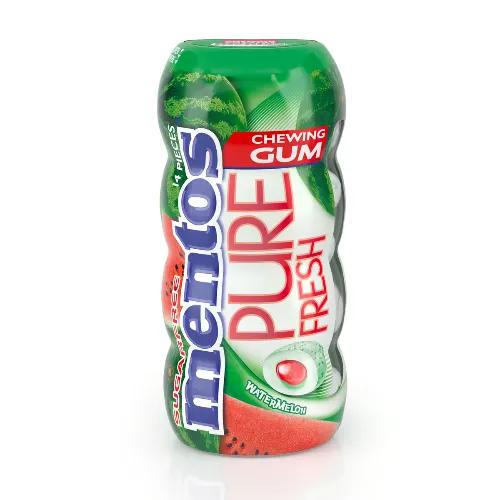 Mentos Pure Fresh Gum Watermelon Flavor Sugar Free 14 Per Pack