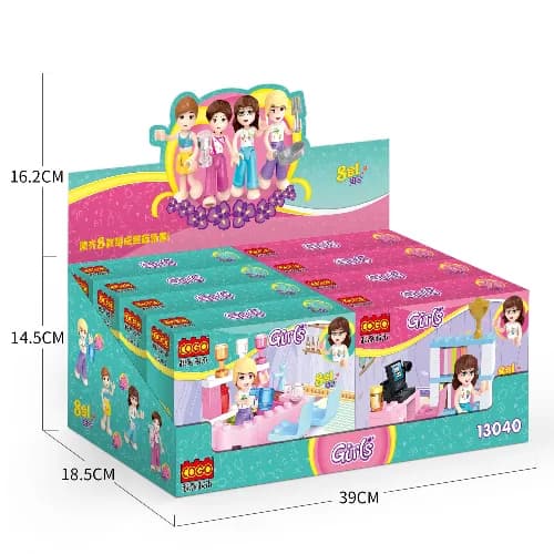 Girls Series (Daily Housework) Multi Shapes Collection (1 ~ 8)