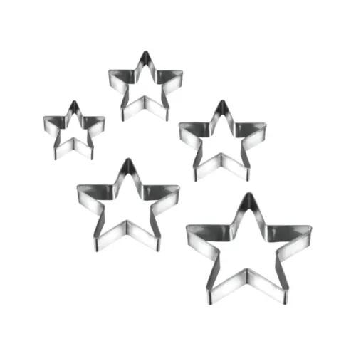 Metaltex 252376/ 5 Cookie Cutters Stars Set-MXC-108