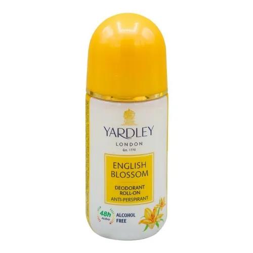 Yardley London English Blossom Anti-Perspirant Roll-On Deodorant - Alcohol Free 50 Ml