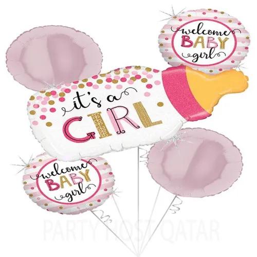 It’s A Girl Helium Set 12in Balloon