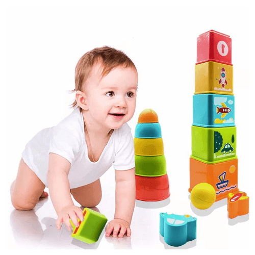 10 Pcs Stacking & Nesting Baby Toys Cups